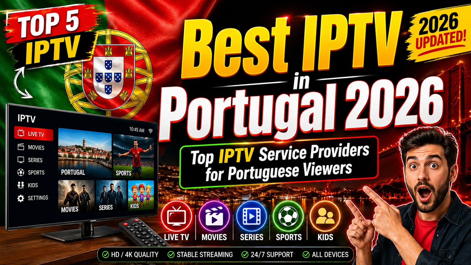 Best IPTV in Portugal