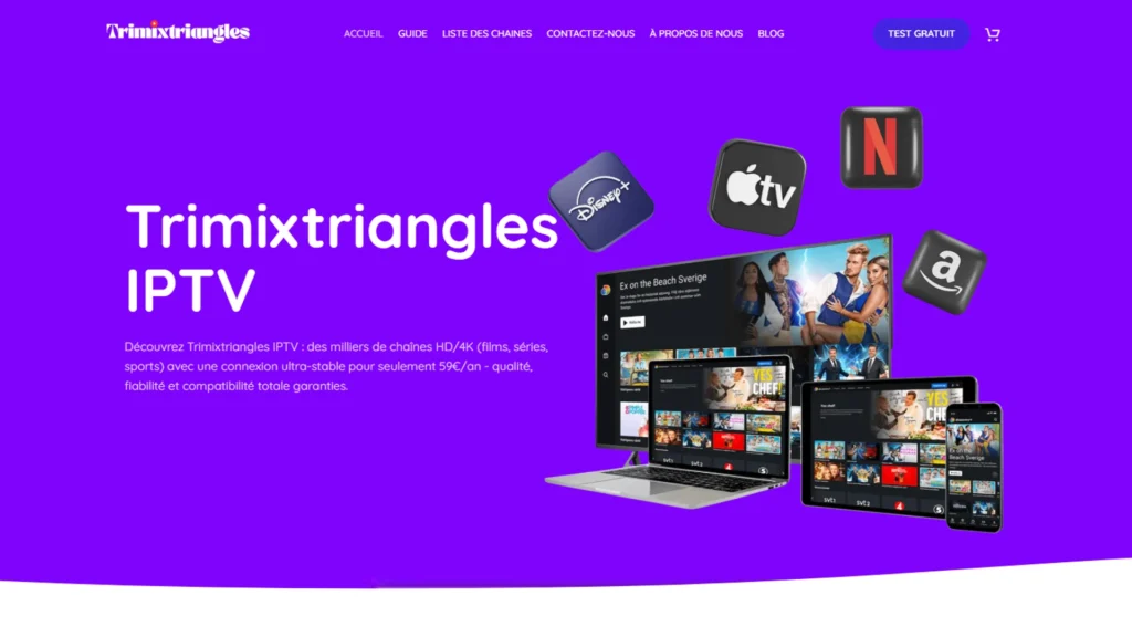 Trimix IPTV Home Page