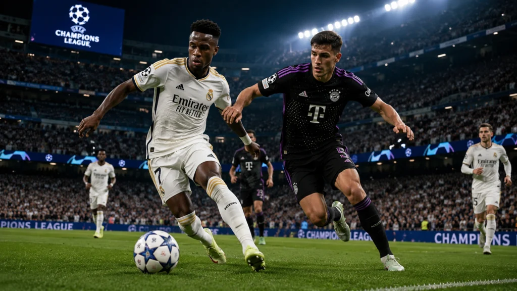 Champions league match Vinicius Jr