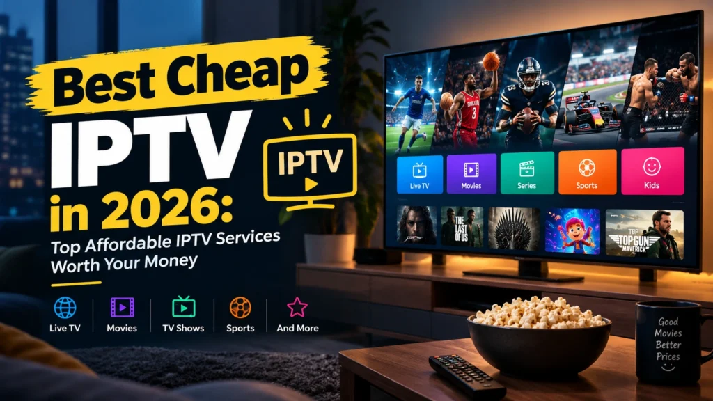 Best cheap IPTV services compared for 2026 with channels, VOD, and pricing